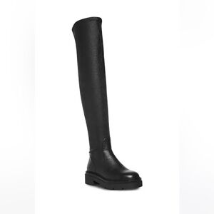 Steve Madden Industry Over-The-Knee Lug-Sole Boots like new size 39 black